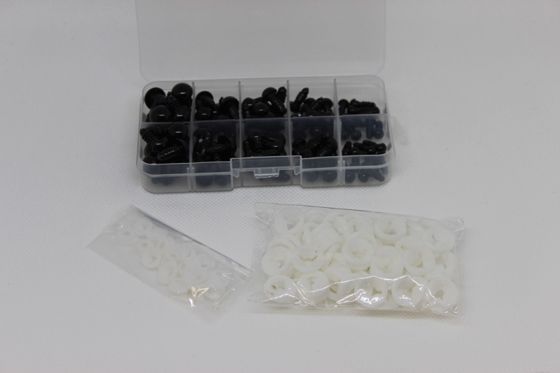 SIA-AL716   Sortiment Sicherheitsaugen 6-12mm  50 Paar